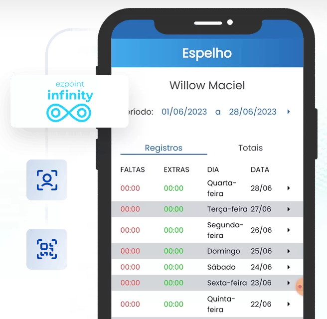 EzPoint Infinity — espelho de ponto no celular